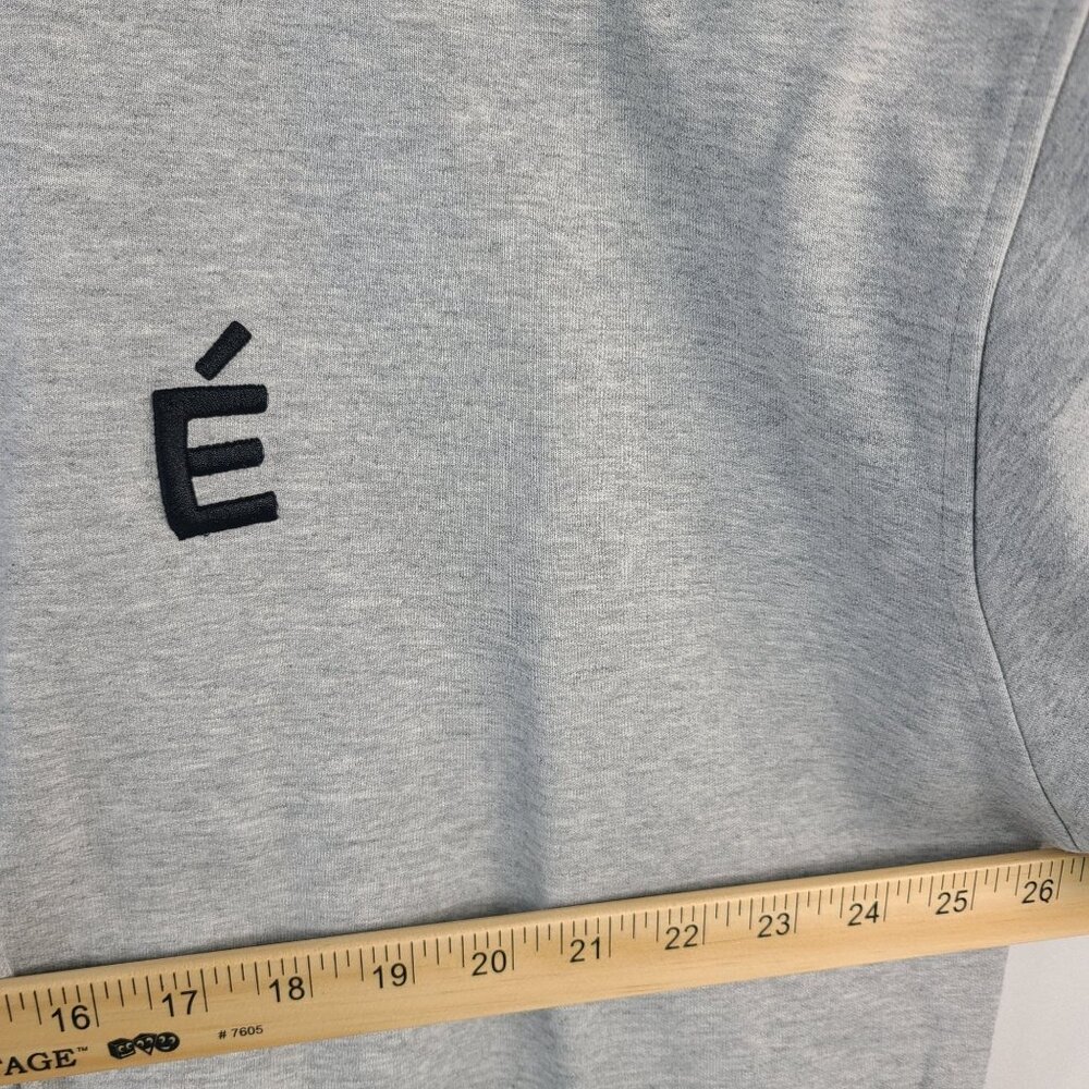 Pre Preworks Gray Half-Zip Pullover Sweatshirt With Embroidered É Logo Size L - Picture 5 of 8